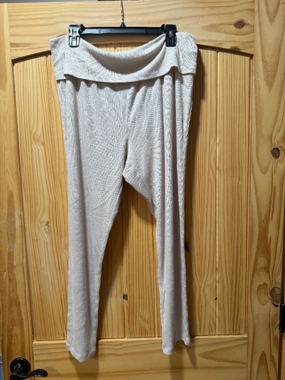 Gap ribbed cuffed( fold over) top soft wide leg lounge pants